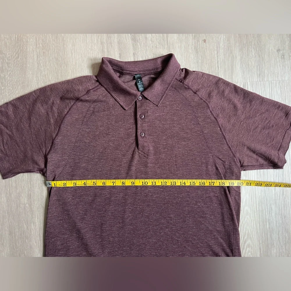 lululemon athletica Burgundy Polo Shirt - Picture 5 of 6